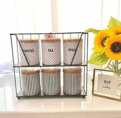 استندو شلف دو طبقه بزرگ کف چوب