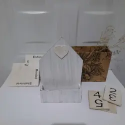 تقویم چوبی کارتی رنگ صدفی