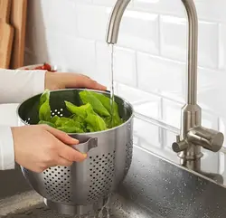 آبکش ایکیا ordning استیل و اورجینال ایکیا بررسی مشخصات و بهترین قیمت خرید آنلاین آبکش ایکیا 900.118.29 ikea ordning