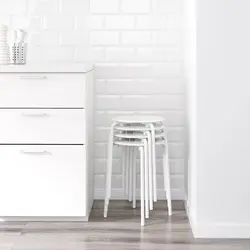 چهارپایه ایکیا marius کد90184047 ikea marius stool, رنگ سفید