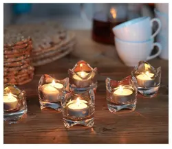 جاشمعی ایکیا vasnas وارمر لبه کنگره ای بلور تکعددی ایکیا ikea Tealight holder vasnas