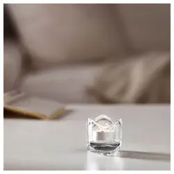 جاشمعی ایکیا vasnas وارمر لبه کنگره ای بلور تکعددی ایکیا ikea Tealight holder vasnas