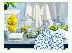 بررسی مشخصات و بهترین قیمت خرید اینترنتی بانکه شیشه ای در پرسی سایز بزرگ ایکیا vardagen