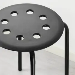 چهارپایه ایکیا ikea marius stool black 101.356.59 marius صندلی فلزی ایکیا