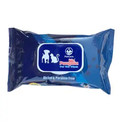 دستمال مرطوب حیوانات مستر پنگوئن مدل Wet Wipes بسته 50 عددی