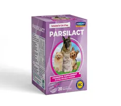 ساشه مکمل پروبیوتیک سگ و گربه پارسی لاکت