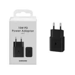 شارژر دیواری PD و فست تک پورت SAMSUNG Type-C مدل 15W - مخصوص A14 مشکی -سفید - DST