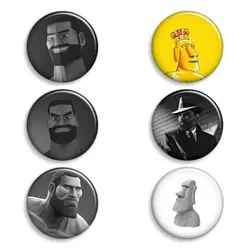 پیکسل طرح کاکاسنگی مجموعه 6 عددی
