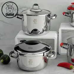 زودپز دوقلو 4 و 6 لیتری کاراجا مدل Pera خاکستری