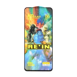 محافظ صفحه نمایش شیشه ای Full Cover REIN مدل Samsung A71 / A73 / A81 / A91 / M51 / M62 / F62 / Note 10 Lite / S10 Lite - مشکی