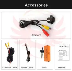 دوربین دنده عقب TLD مدل 120 توکار بالاپلاکی