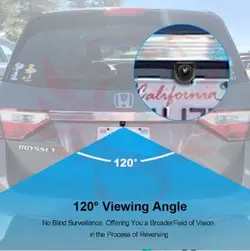 دوربین دنده عقب AHD تو کار بالا پلاکی مدل T300