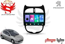 مانیتور فابریک خودروی پژو 206 مدل اندروید سری 116 رام 1 حافظه 16