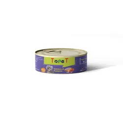 کنسرو نچرال مخصوص گربه ۸۰ گرمی تاپت (طعم بندی مختلف) TOPET