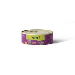کنسرو نچرال مخصوص گربه ۸۰ گرمی تاپت (طعم بندی مختلف) TOPET