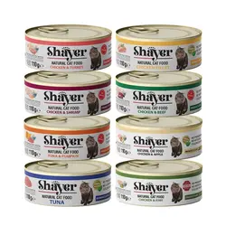 نچرال - کنسرو تن و کدو حلوایی در سس گوشت -110 گرمی شایر (نارنجی) - گربه