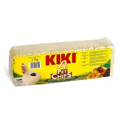 پوشال بستر جوندگان کیکی Kiki Lit Pet Chips وزن 1 کیلوگرم