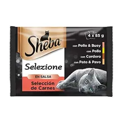 پوچ گربه شیبا در چهار طعم Sheba Mix Pack بسته 4 عددی