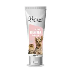 خمیر تقویت کننده پوست و مو سگ و گربه پرسا Perssa Derma Paste وزن 100 گرم