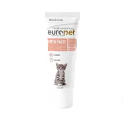 خمیر مولتی ویتامین و مینرال بچه گربه یوروپت Europet Kitten Paste وزن 100 گرم