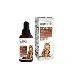 قطره بیوتین گربه یوروپت Europet ‌‌Biotin Plus Drop حجم 50 میلی لیتر