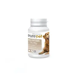 قرص مولتی ویتامین سگ یوروپت Europet Dog Multivitamin Tablet بسته 150 عددی