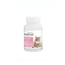 قرص گلوکزامین گربه یوروپت Europet Cat Glucosamine Tablet بسته 75 عددی