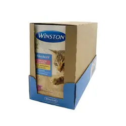 بستنی گربه با طعم مرغ و سالمون وینستون Winston Chicken & salmon Pack کارتن 11 بسته ای