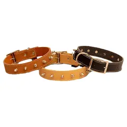 قلاده گردنی چرم سگ نیناپت مدل گارددار بدون لید سایز 4