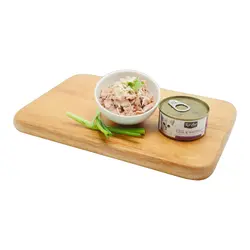 کنسرو غذای گربه کیت کت با طعم ماهی تن و بچه ماهی KitCat Tuna & Whitebait وزن 80 گرم