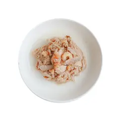 کنسرو غذای گربه کیت کت با طعم ماهی تن و میگو KitCat Tuna & Shrimp وزن 80 گرم