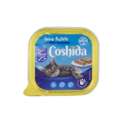 غذای کاسه ای گربه کوشیدا با طعم ذغال ماهی آلاسکا Coshida Pate Pollock وزن 100 گرم