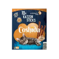تشویقی مدادی گربه کوشیدا با طعم مرغ و جگر Cooshida Cat Stick Pourltry & Liver بسته 5 عددی