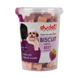 تشویقی بیسکوییت سگ دودوتی با طعم چغندر وزن 150g