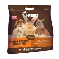 بستر بهداشتی حیوانات کوچک تاپ فید مدل Woody Bedding & Litter وزن 1.5 کیلوگرم