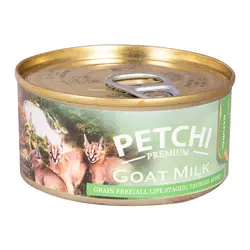 کنسرو غذای گربه پتچی مدل Goat Milk وزن 120 گرم