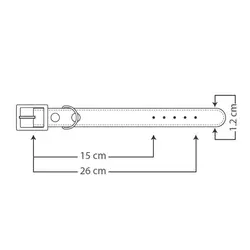 قلاده گردنی نیناپت طرح چرم سایز 1