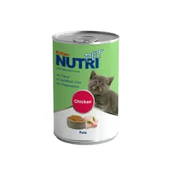 کنسرو غذای بچه گربه نوتری با طعم مرغ Nutri Kitten With Chicken وزن 425 گرم