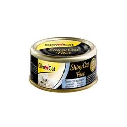کنسرو غذای گربه جیم‌ کت با طعم ماهی تن و آنچوی GimCat Tuna Fillet With Anchovies وزن 70 گرم