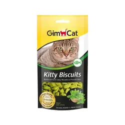 اسنک تشویقی بچه گربه جیم کت با طعم ماهی و کت نیپ GimCat Kitty Biscuits Catnip وزن 60 گرم