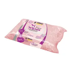 دستمال مرطوب جیلز با رایحه پودر بچه Gills Pet Cleaning Wipes Talc بسته 40 عددی