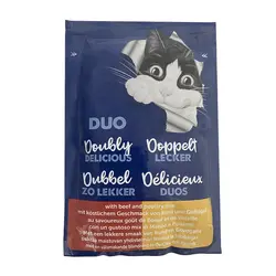 پوچ گربه فلیکس با طعم گوشت گاو و پرندگان Felix With Beef & Poultry Mix وزن 85 گرم