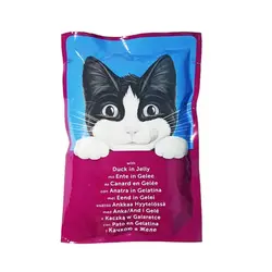 پوچ گربه فلیکس با طعم گوشت اردک Felix With Duck وزن 85 گرم