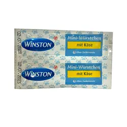 تشویقی سوسیسی گربه وینستون با طعم پنیر Winston Mini Sausage تعداد 2 عددی