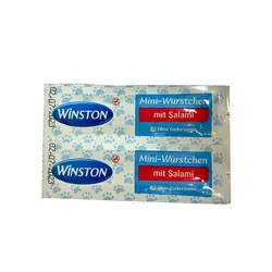 تشویقی سوسیسی گربه وینستون با طعم سالامی Winston Mini Sausage تعداد 2 عددی