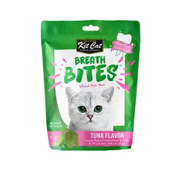 تشویقی دنتال گربه کیت کت با طعم ماهی تن KitCat Breath Bites Tuna وزن 60 گرم