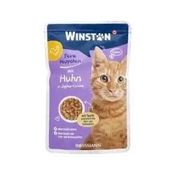 پوچ گربه وینستون با طعم مرغ و تخم مرغ Winston Chicken In Egg Shell وزن 100 گرم