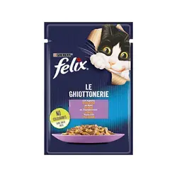 پوچ گربه فلیکس با طعم بره Felix Lamb وزن 85 گرم