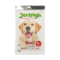 تشویقی سگ جرهای با طعم گوشت گاو Jerhigh Stick Beef وزن 70 گرم