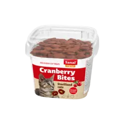 تشویقی گربه عقیم شده کران بری سانال Sanal Sterilised Cranberry وزن 75 گرم